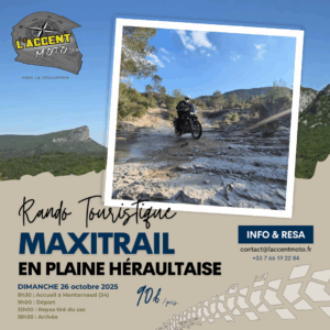 Rando touristique offraod En plaine héraultaise