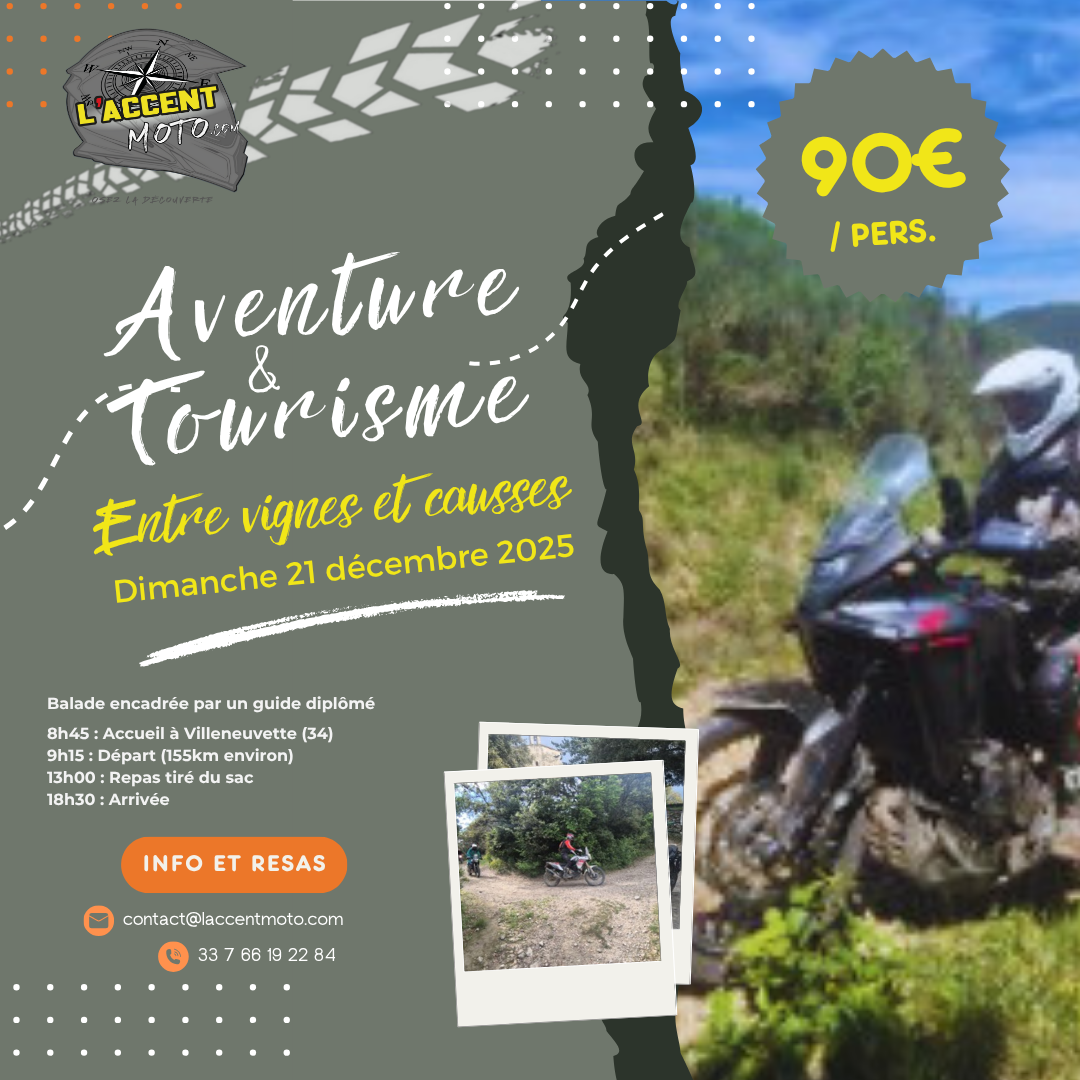 Rando Touristique Offroad – Entre vignes et causses